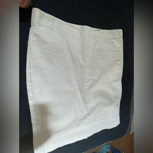 J. Crew Cream Mini Skirt